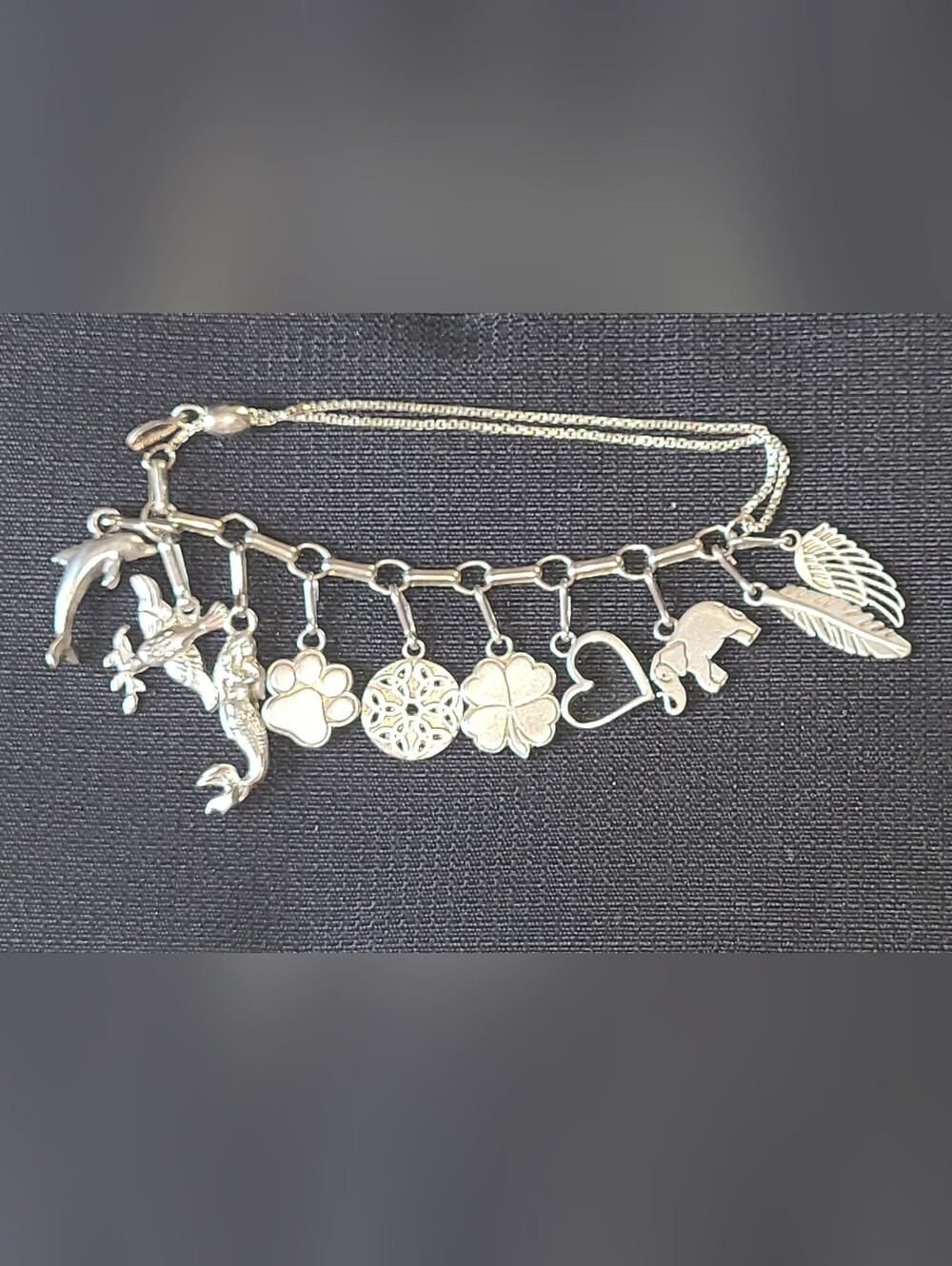 Alex + Ani Pull Chain Charm Bracelet With 10 Charms